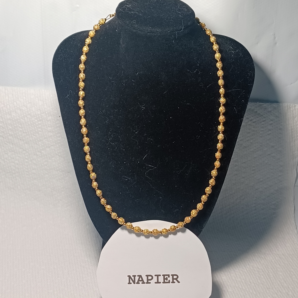 Napier Gold Classic Beaded Necklace 16 18$